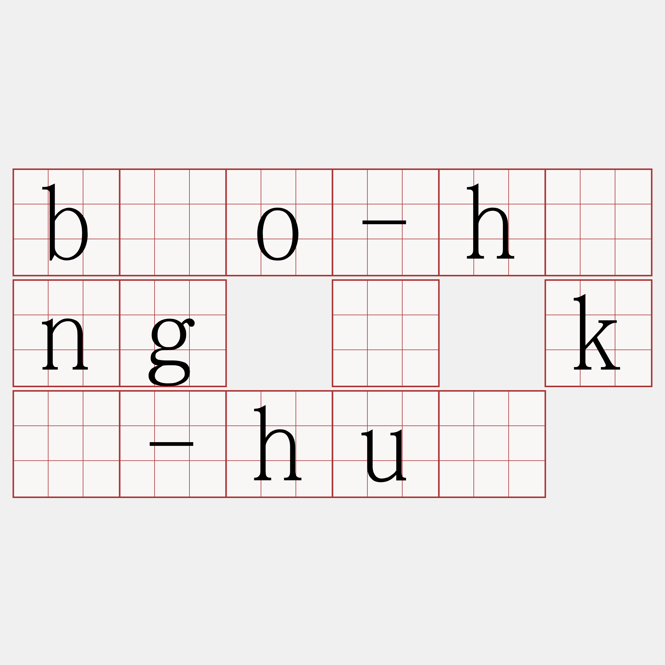 bôo-hóng ê ké-huè